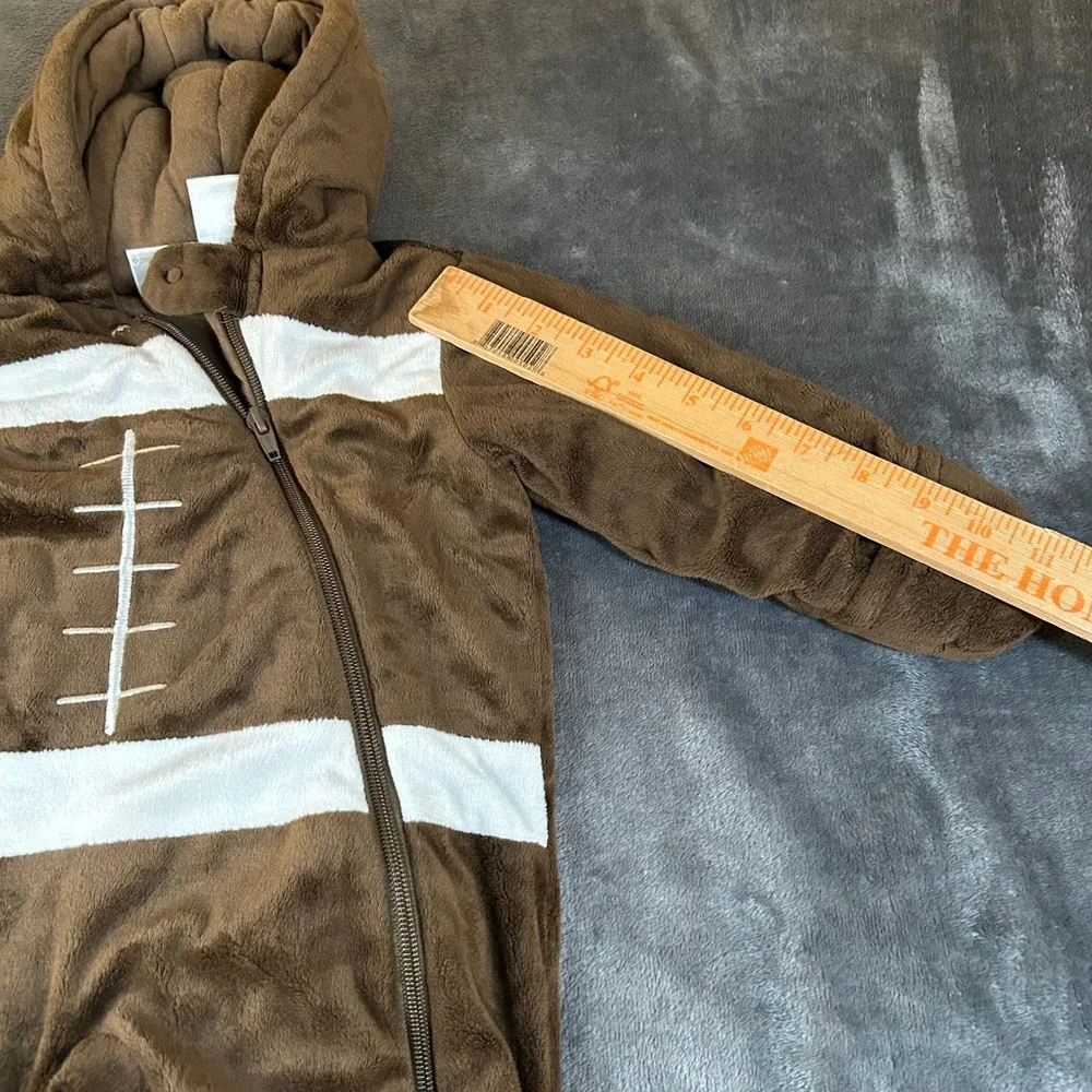 Koala Baby Brown Football Plush Costume Jumpsuit Hooded‎ One Piece